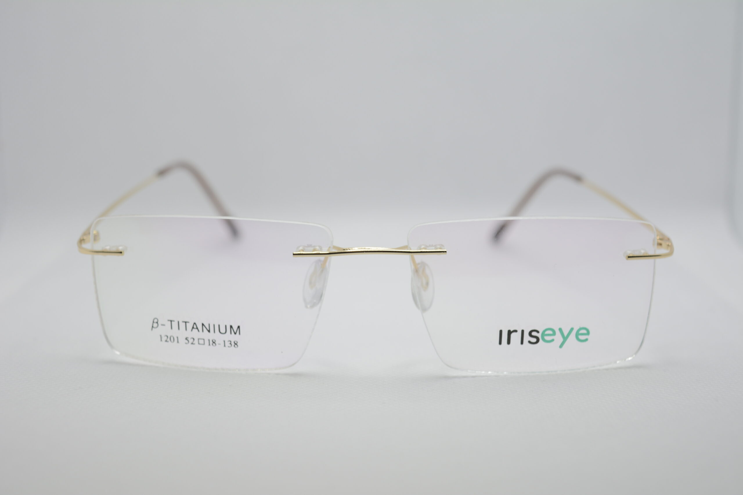 IRIS EYE TITANIUM RECTANGLE FRAMES- GOLD